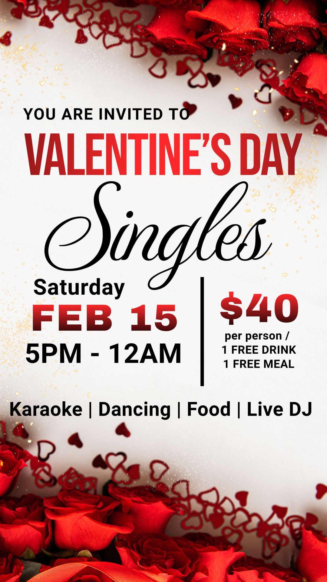 VALENTINES DAY SINGLES EVENT