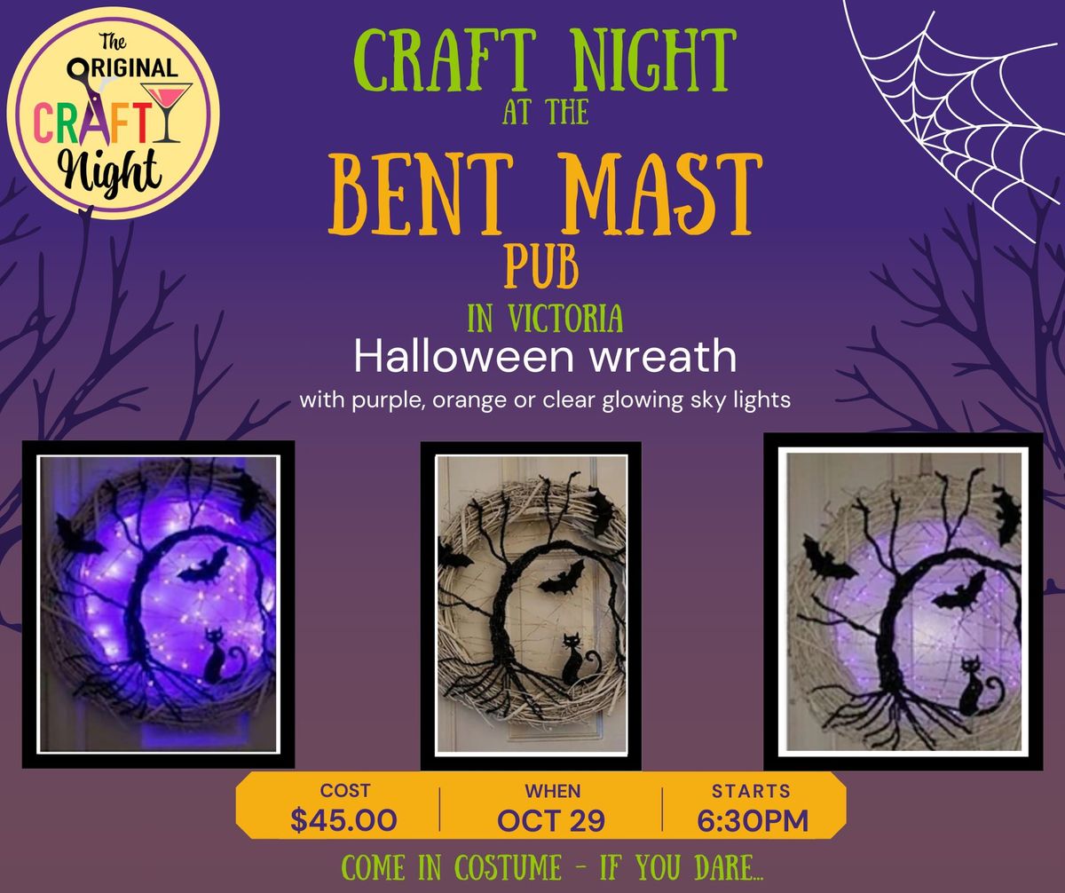 Halloween Wreath at the Bent Mast