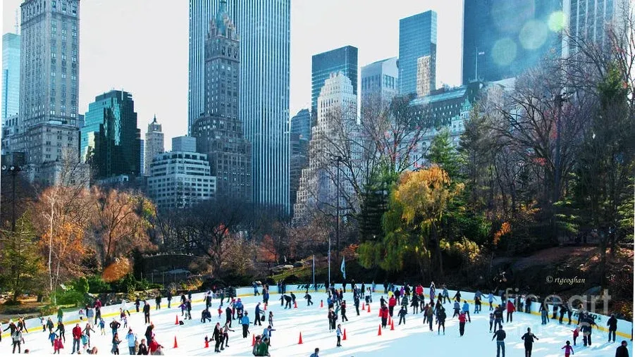 Ice skating at Wollman rink