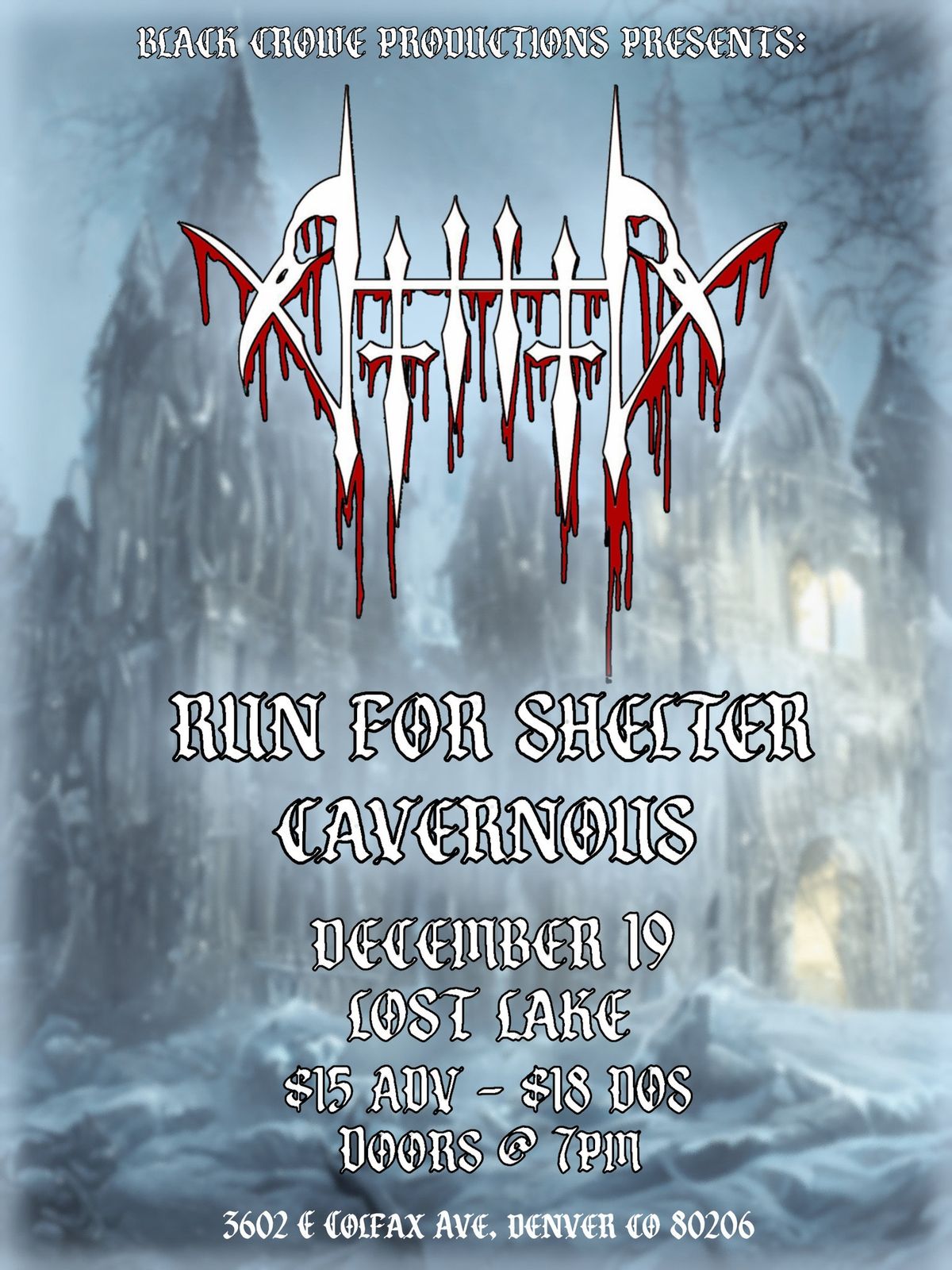 Nihil w\/ Run For Shelter + Cavernous