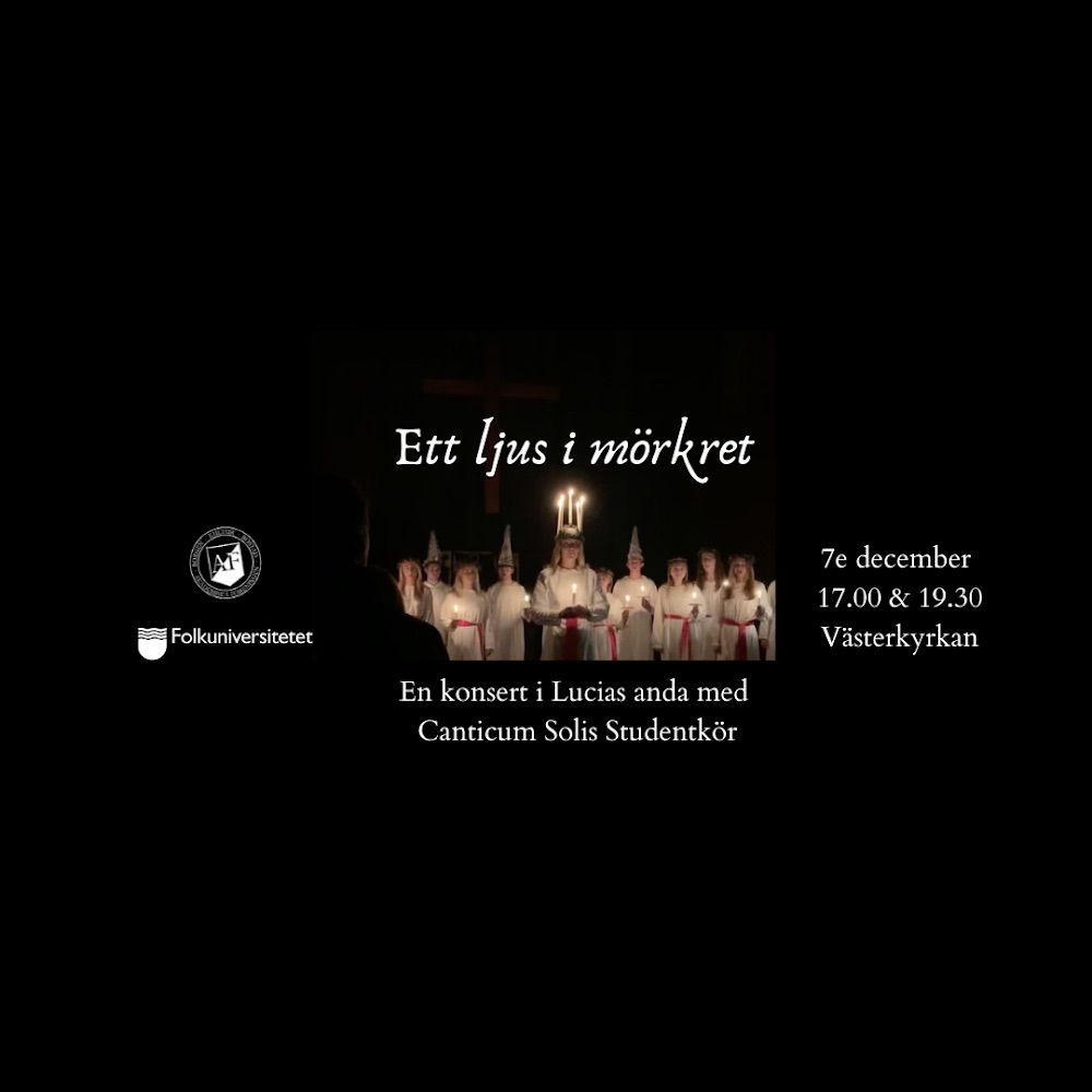 Ett ljus i m\u00f6rkret - en konsert med Canticum Solis Studentk\u00f6r