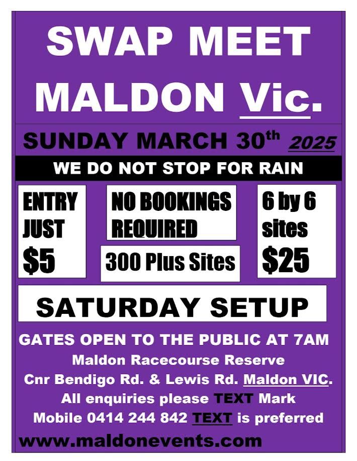 Maldon March Swap Meet