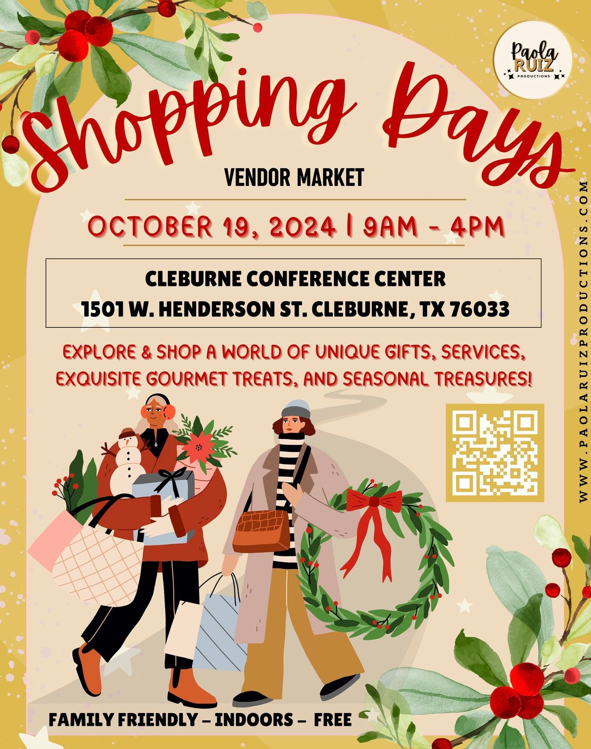 Shopping Days Vendor Market - Christmas Edition