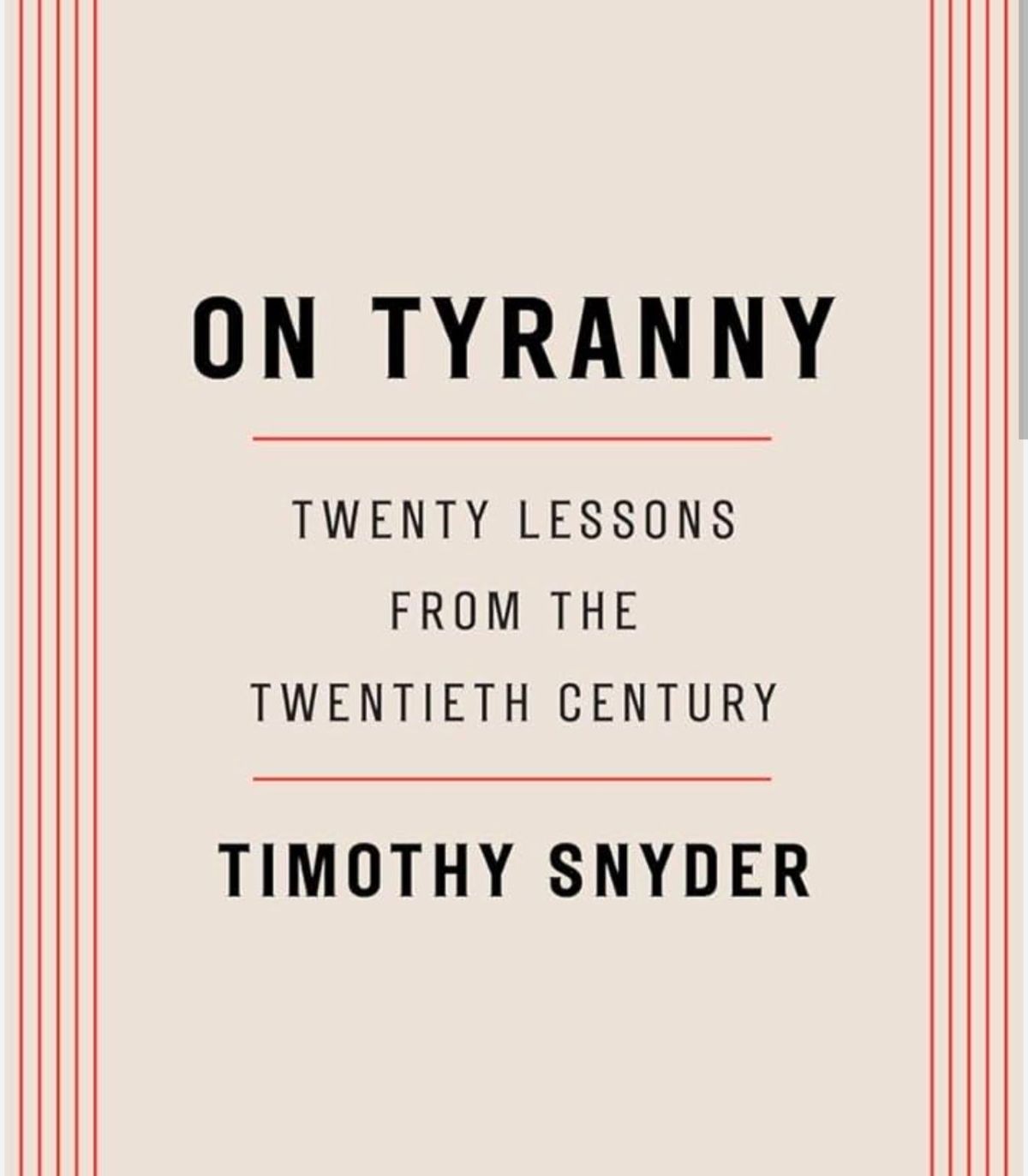 On Tyranny Book Club