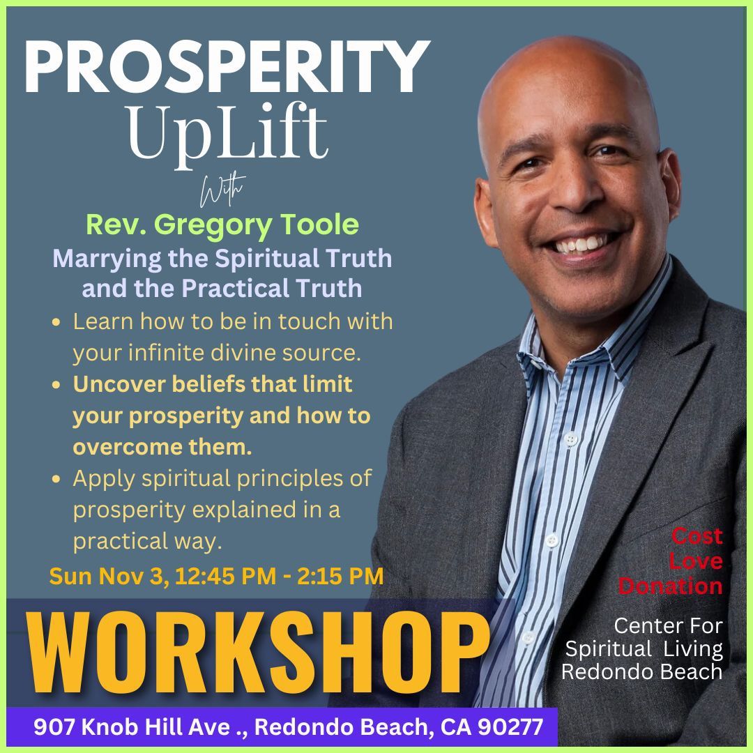 Prosperity UpLift Workshop with Rev. Gregory Toole