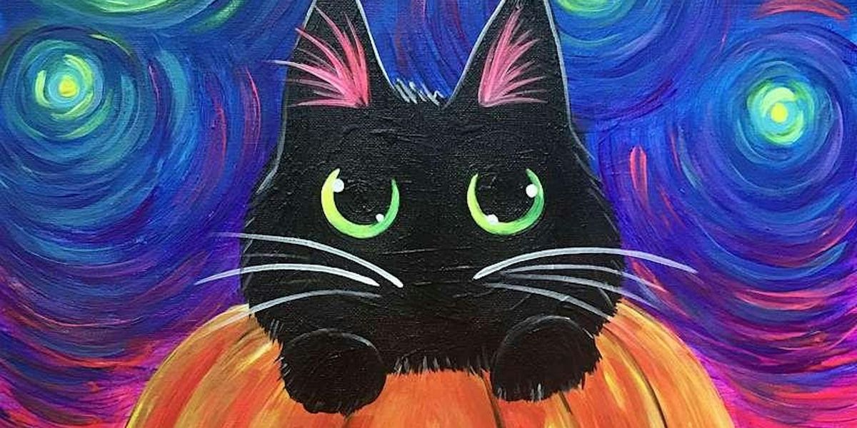 Blacklight Glow Party! Starry Night Kitty