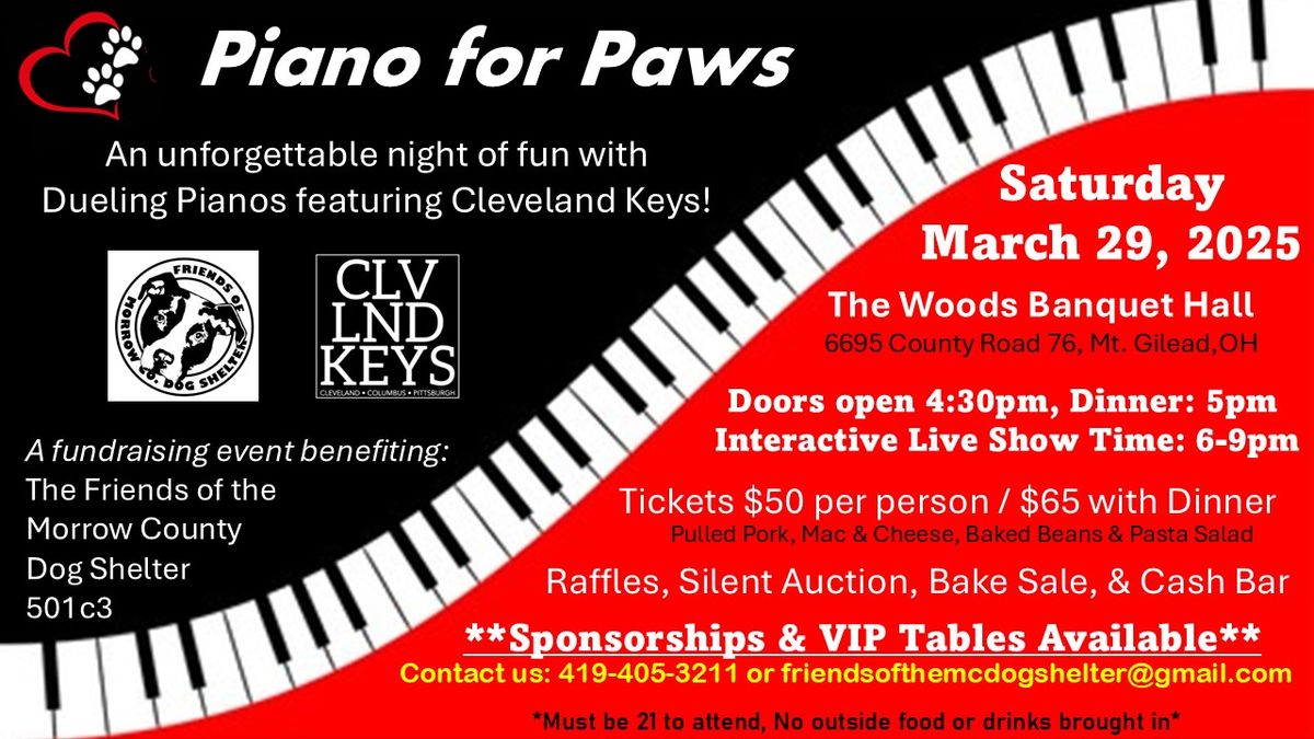 Piano for Paws Dueling Pianos Fundraiser