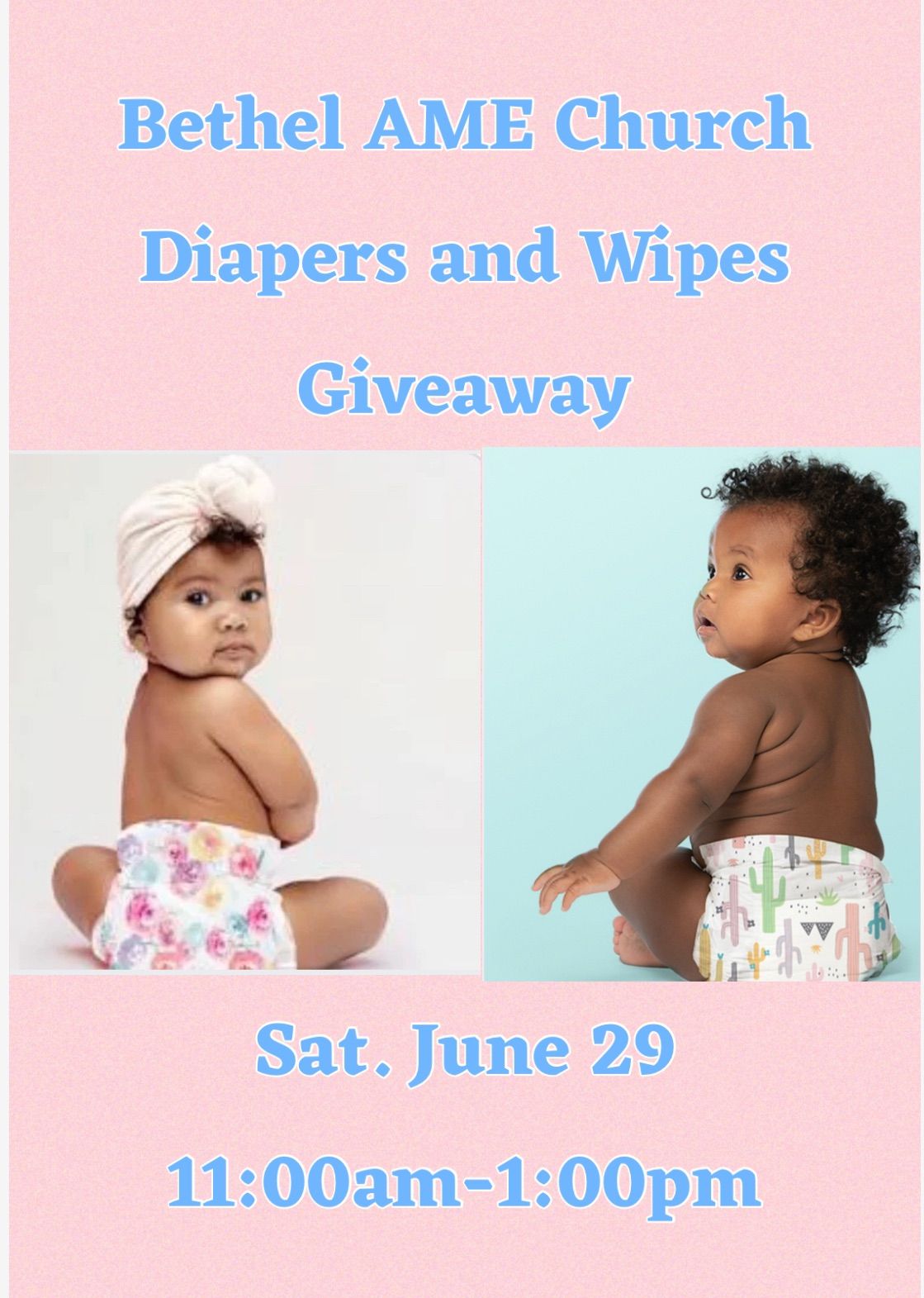Blessing Our Community Diaper and Wipe Giveaway