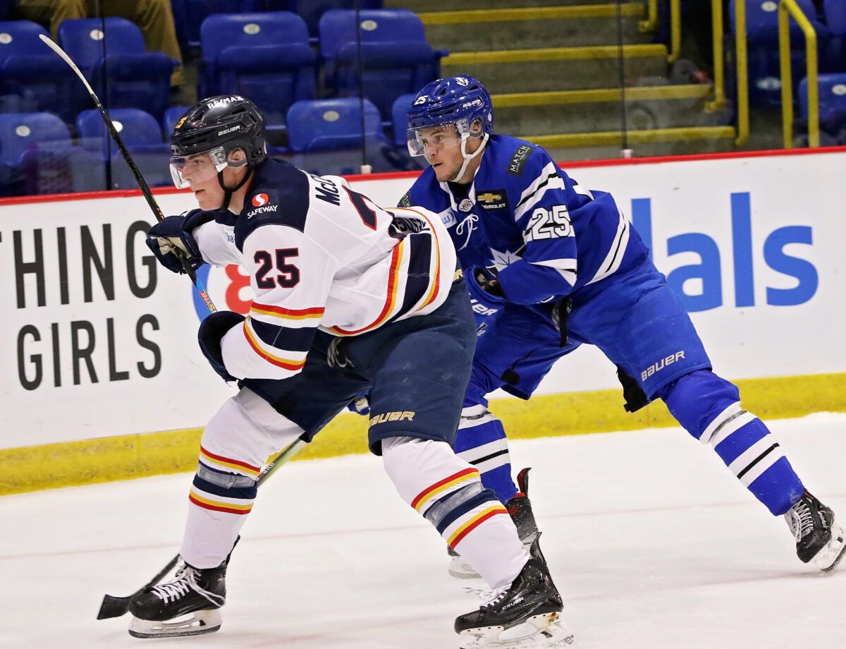 Vernon Vipers at Penticton Vees