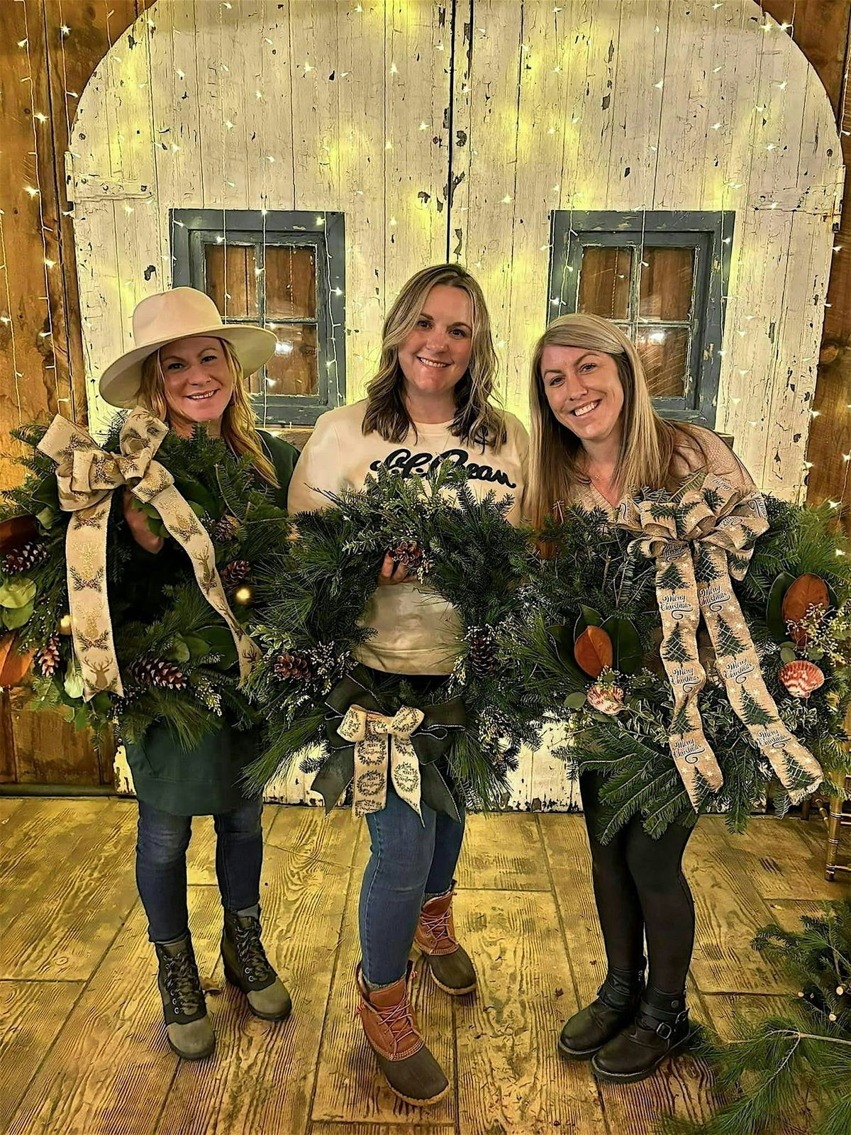 Wreaths,  Wine & Women (Men are welcome too)