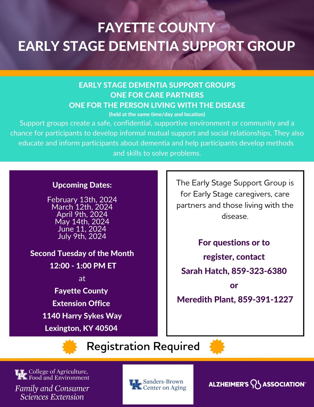 Early Stage Dementia Support Group