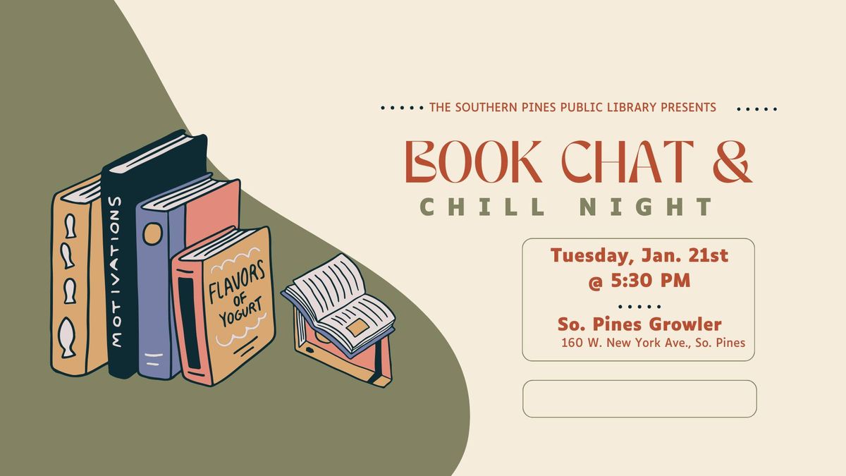 Book Chat & Chill @ So. Pines Growler