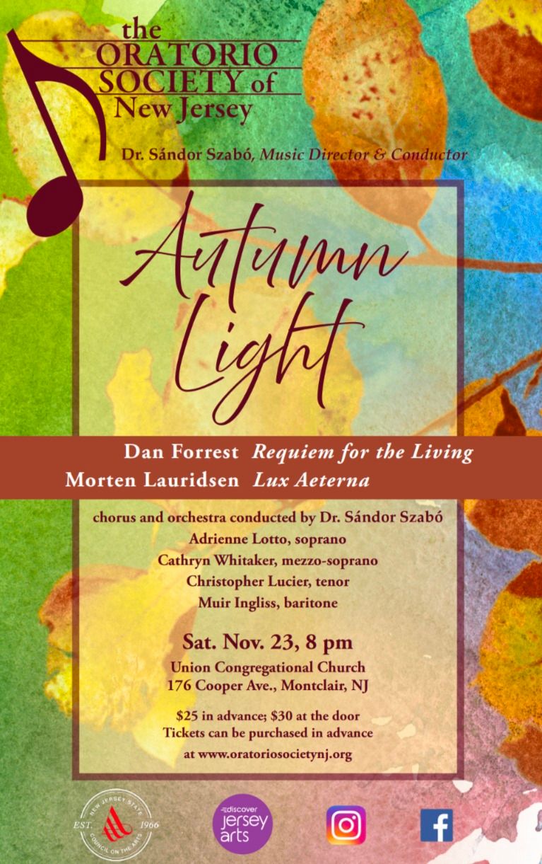 OSNJ Fall Concert: "Autumn Light" 