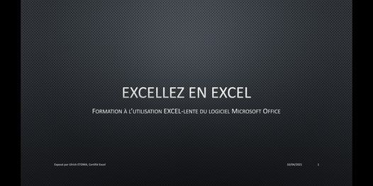 Seminaire De Formation Excellez En Excel Naousssi Services Luba 8 May 21