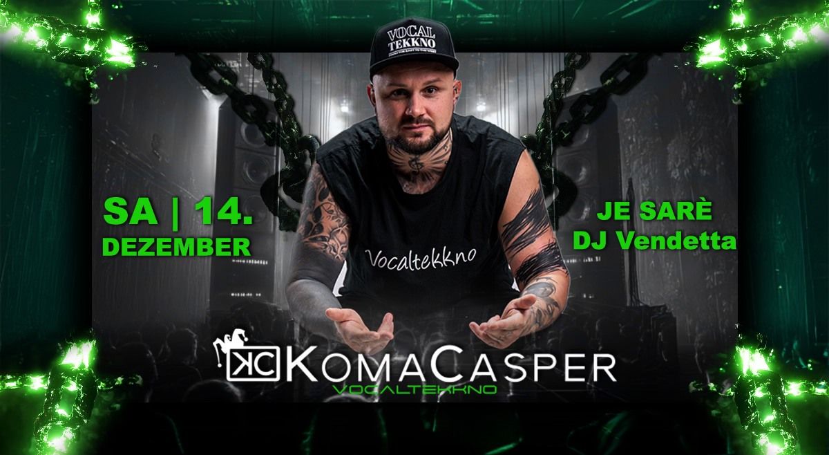 Komacasper LIVE! & Je Sar\u00e9 | SA. 14. Dezember | Wilde Zicke Egeln