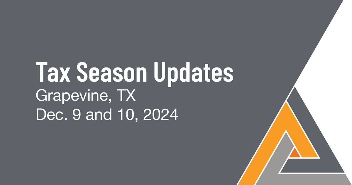 2024 NATP Tax Season Update: Grapevine, TX