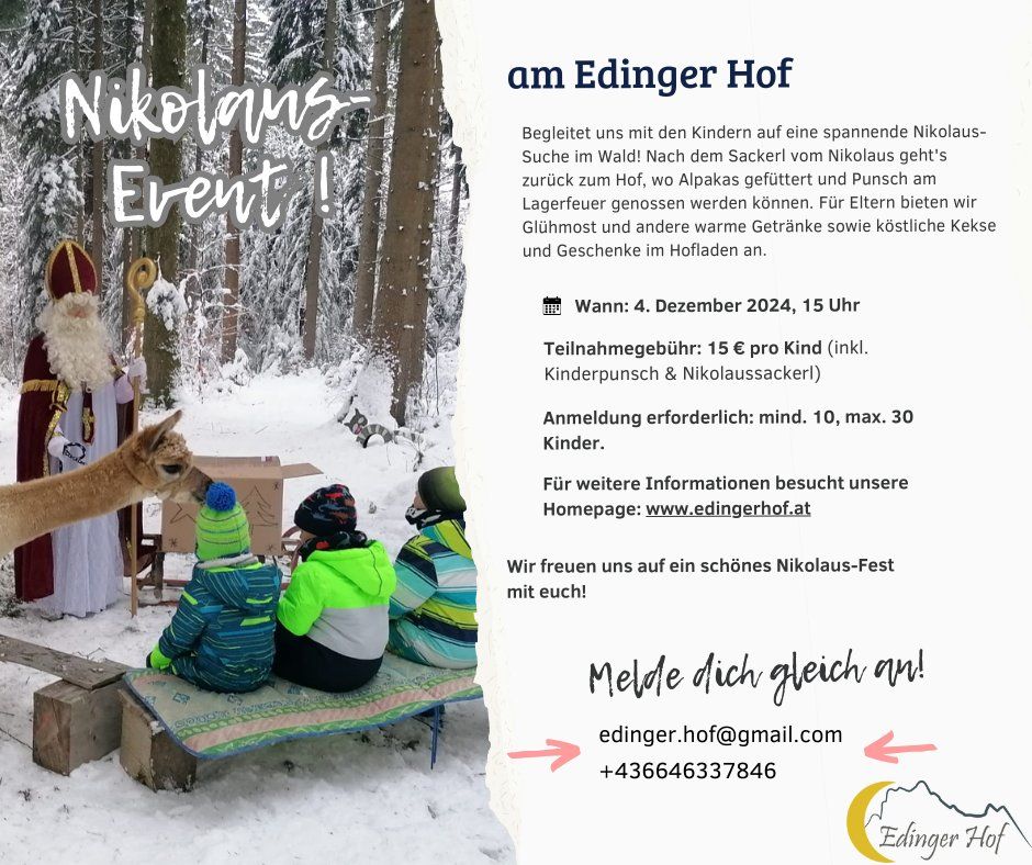 Nikolaus Event am Edinger Hof