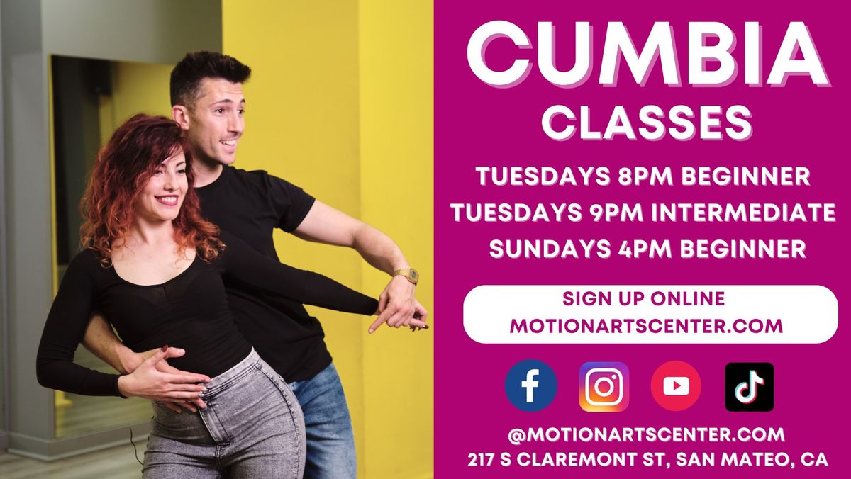 Cumbia Dance Classes in San Mateo!