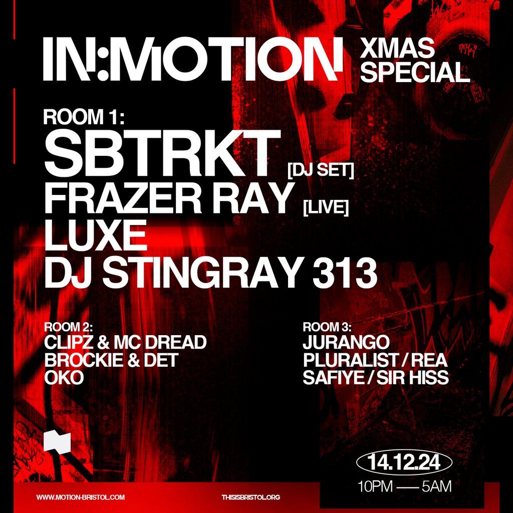 In:Motion Presents - SBTRKT, Frazer Ray [Live], LUXE