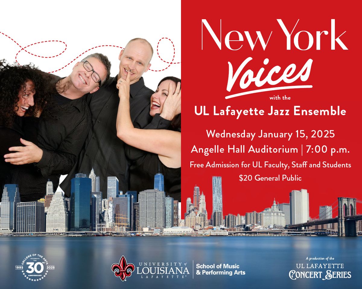 New York Voices with the UL Lafayette Jazz Ensemble