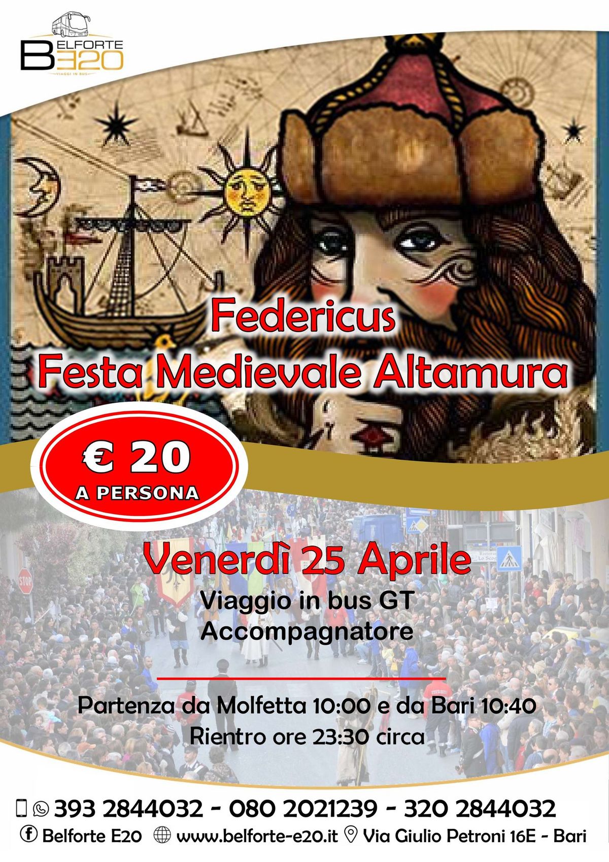 "Federicus" FESTA MEDIEVALE ALTAMURA  25 Aprile  2025 By BE20