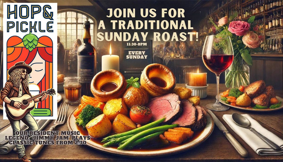 Traditional Sunday Roast with Live Music