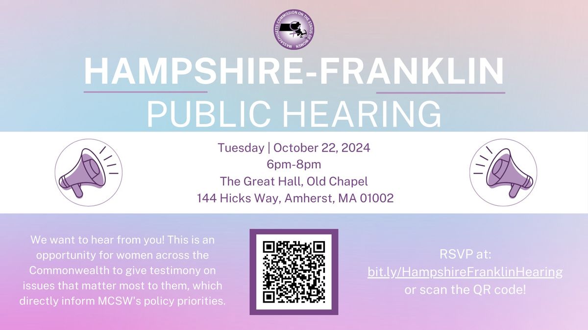 MCSW Hampshire-Franklin Hybrid Public Hearing