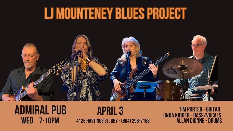 LJ Mounteney Blues Group at The Admiral Blue Wednesdays