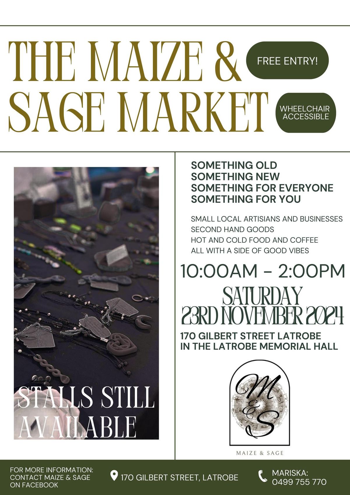 Maize & Sage \u201cChristmas Eve\u201d market