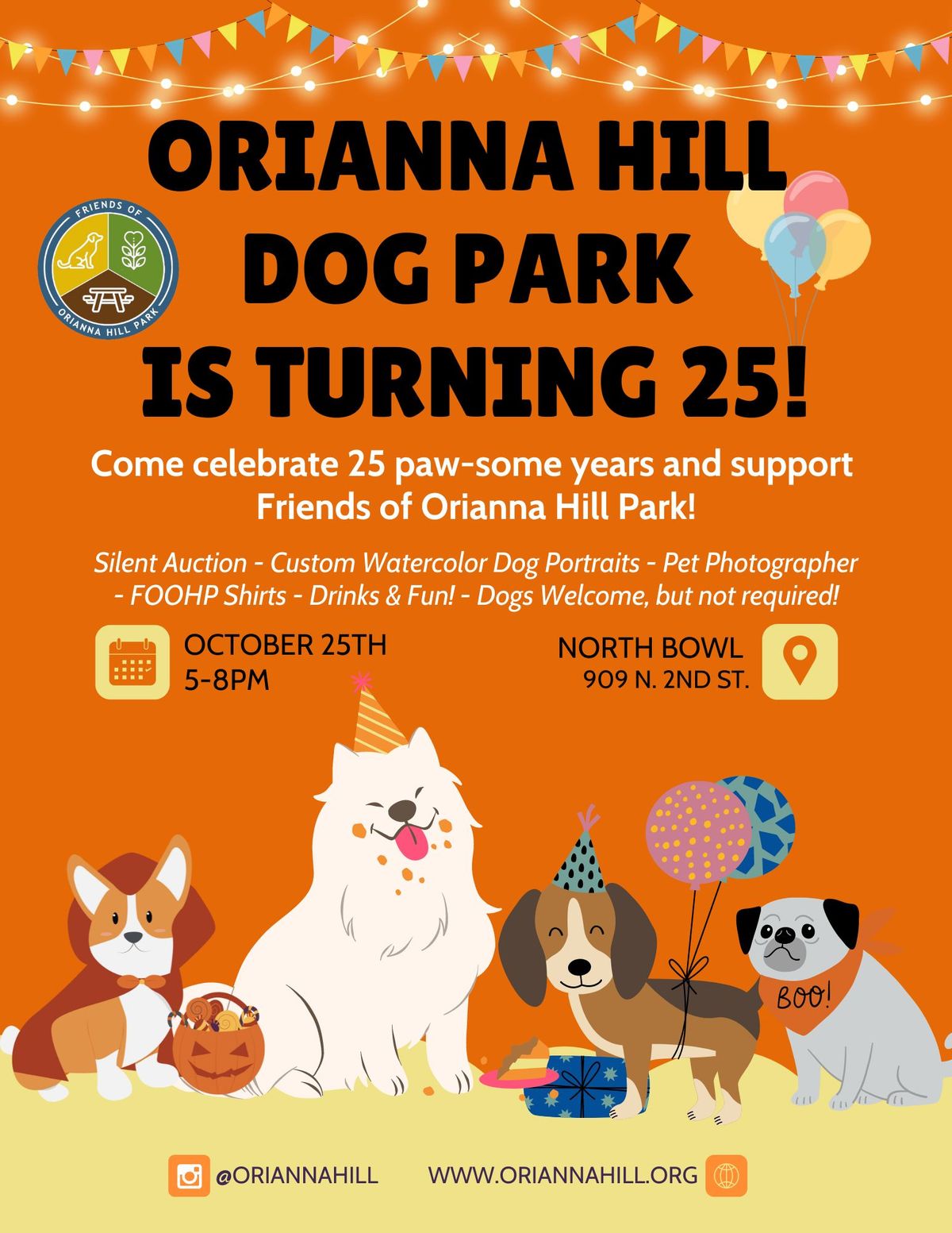 Orianna Hill Dog Park 25th Anniversary Celebration