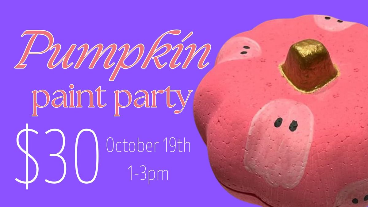 Pumpkin Paint Party