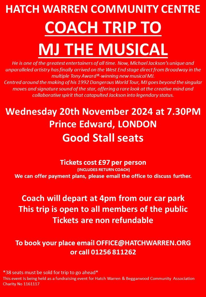 MJ the Musical Coach Trip