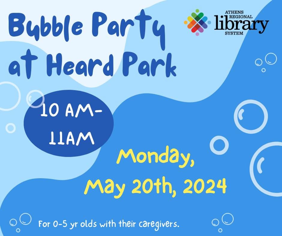 Bubble Party at Heard Park