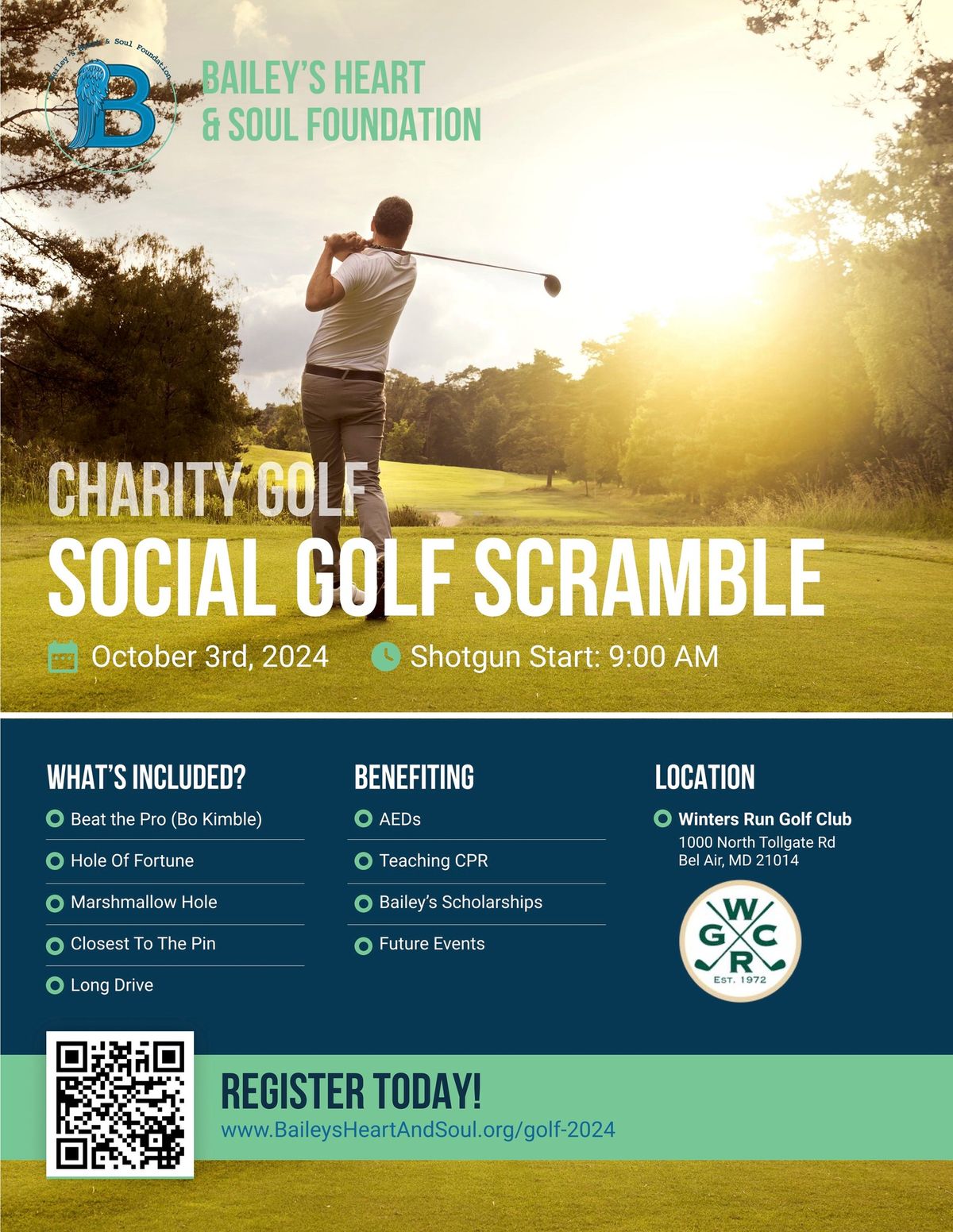 Bailey's Heart and Soul Golf Scramble-Sponsored by Bo Kimble with 44forLife