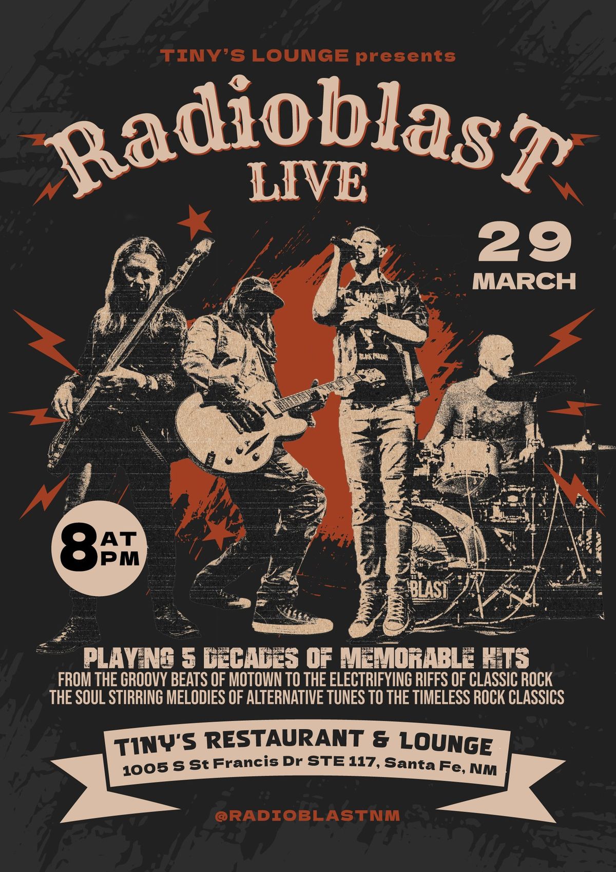 Radioblast live @ Tiny's Lounge, Santa Fe, NM