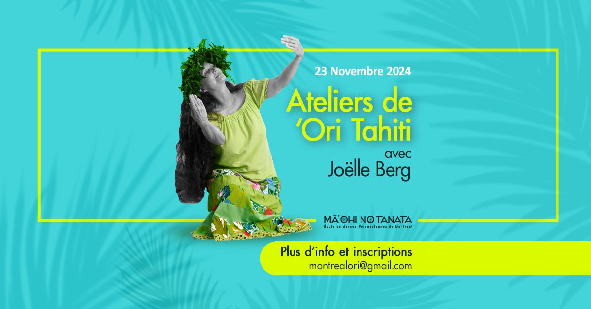 Ateliers de danse tahitienne avec Jo\u00eblle Berg