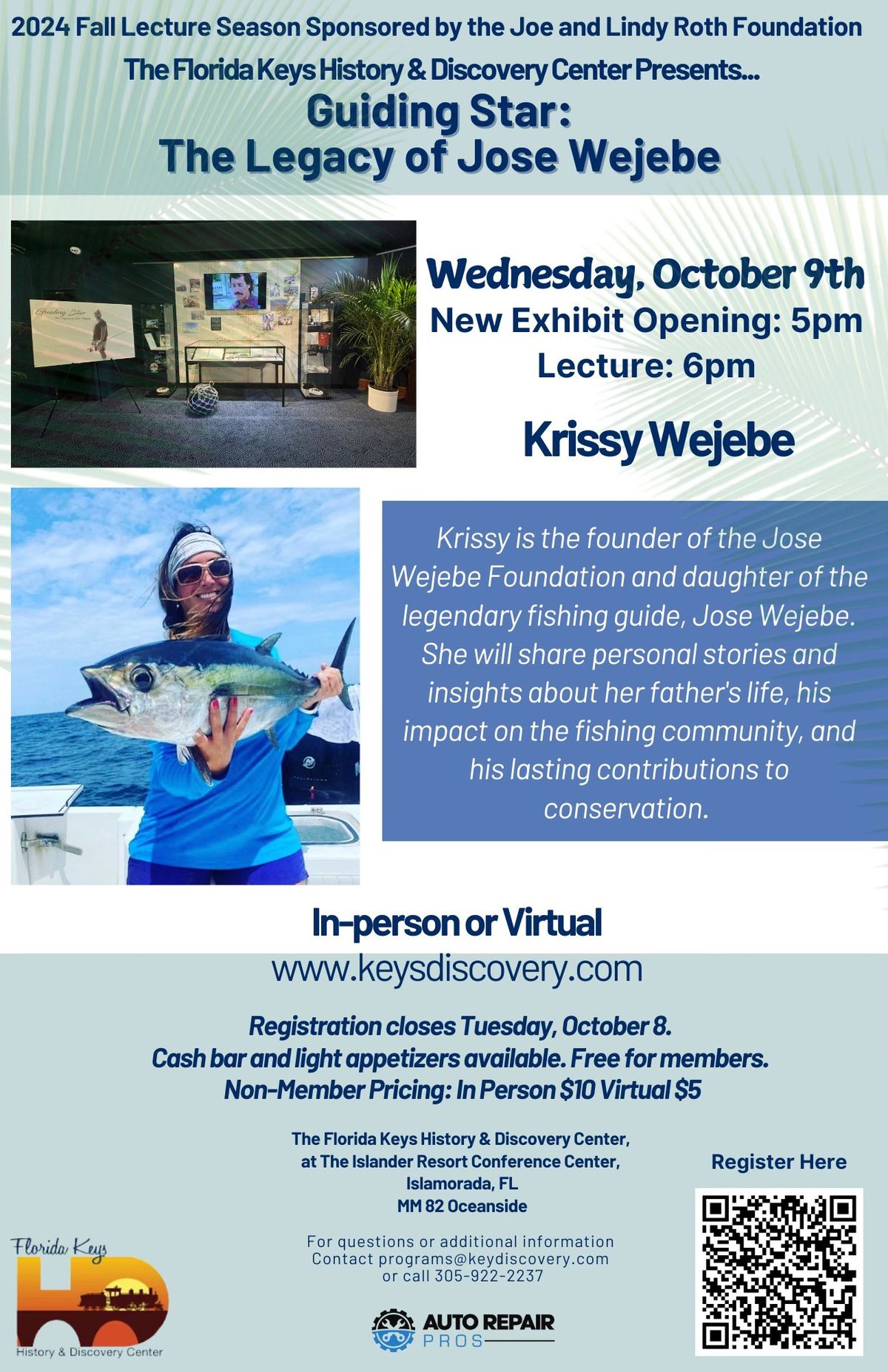 Krissy Wejebe Lecture & New Exhibit Opening! 