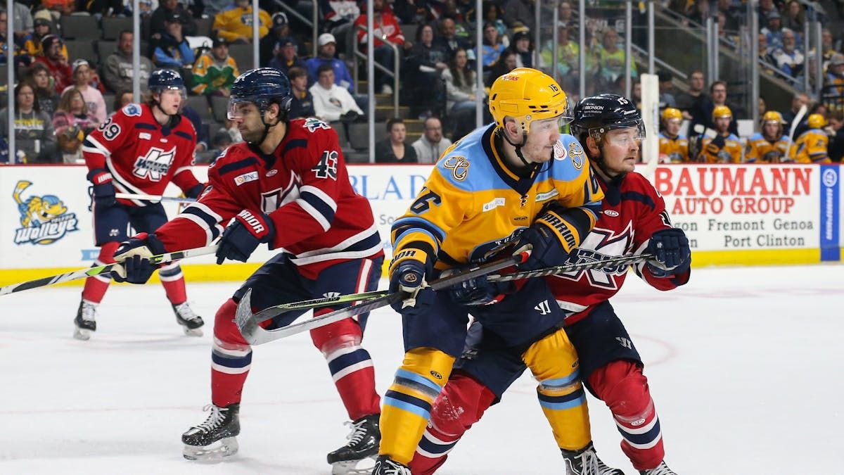 Parking Toledo Walleye at Kalamazoo Wings