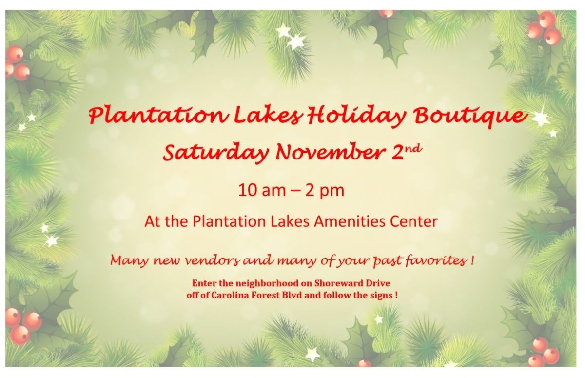 PLANTATION LAKES HOLIDAY BOUTIQUE 