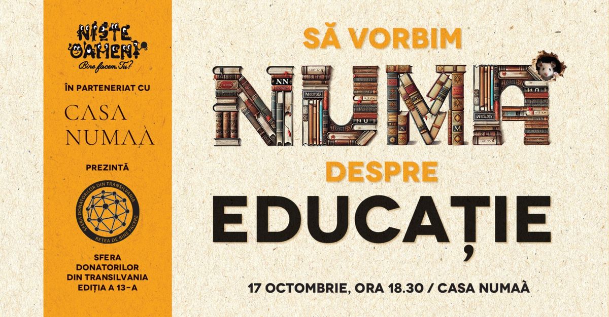 TDS 13: S\u0103 vorbim NUMA` despre EDUCA\u021aIE