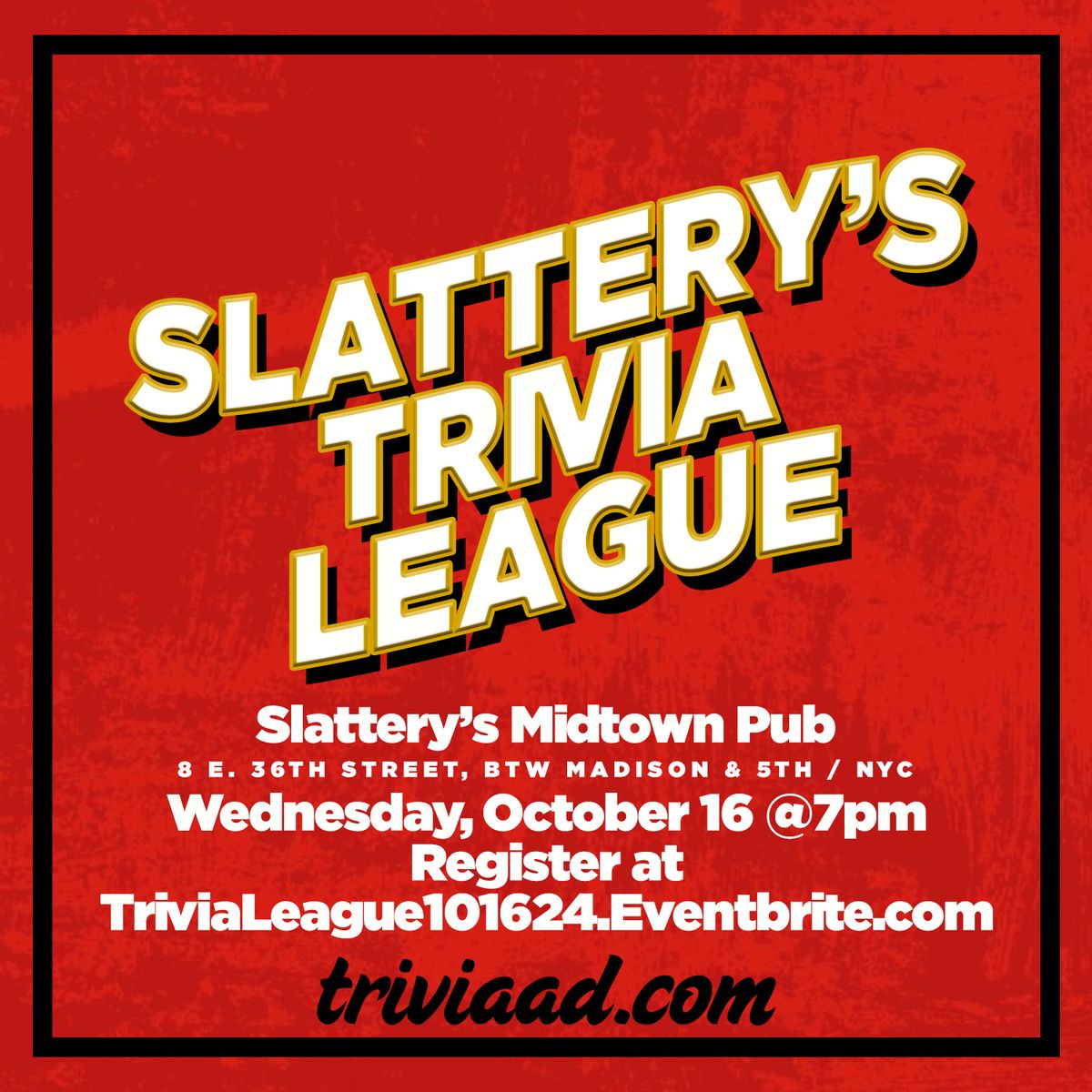 Slattery\u2019s Trivia League 