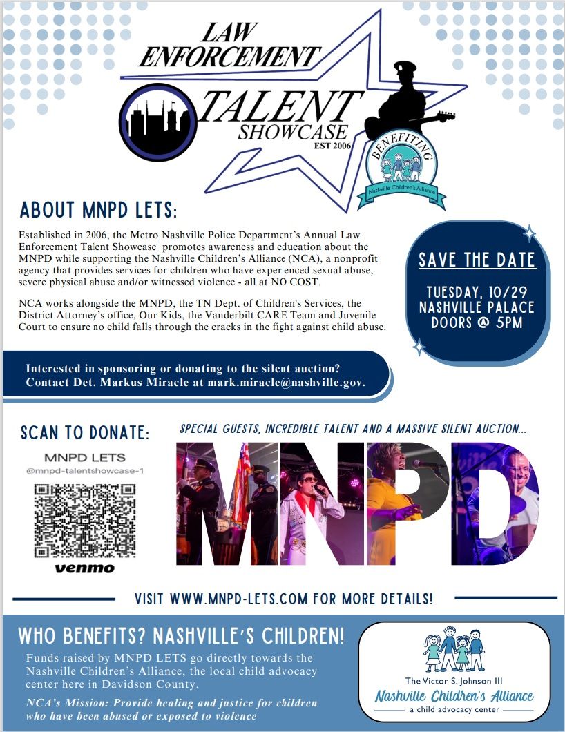 2024 MNPD Law Enforcement Talent Showcase