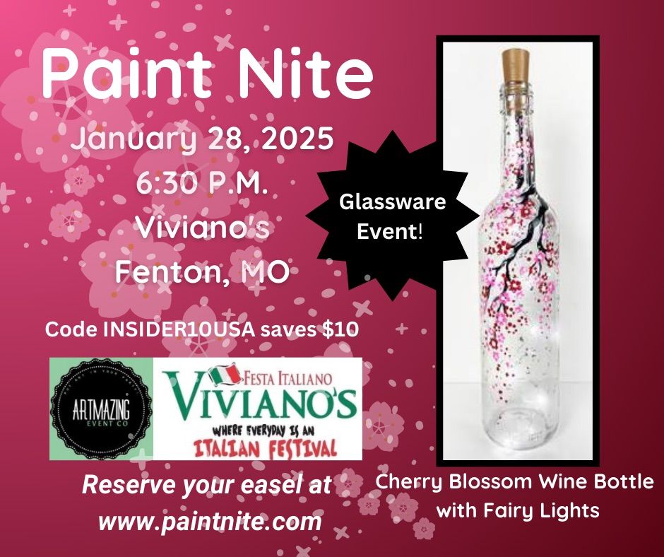 01\/28\/2025 GLASSWARE Paint Nite at Viviano\u2019s in Fenton, MO