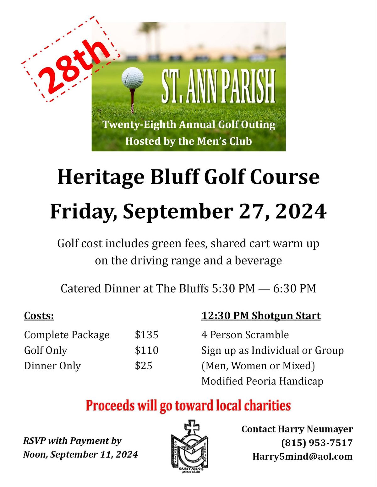 28th Annual Men's Club Golf Outing