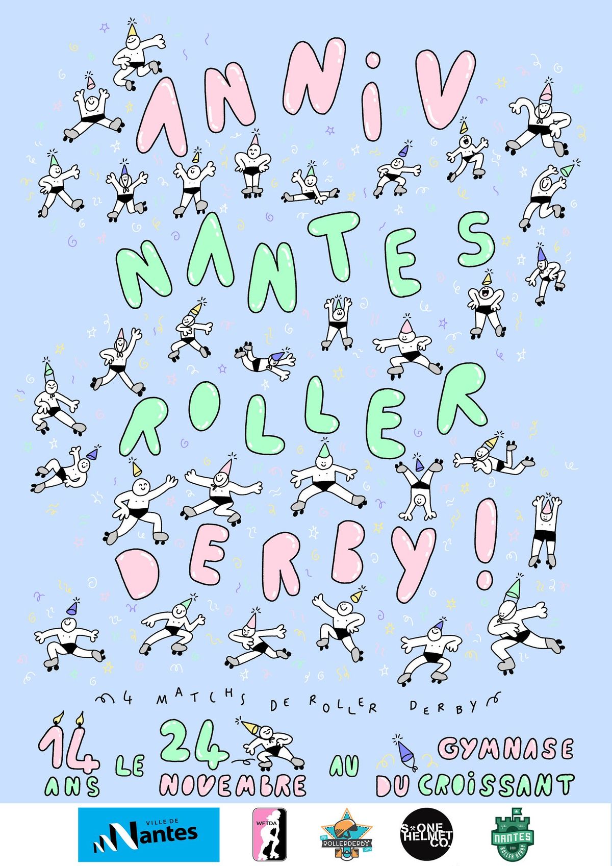 NantesRollerDerbyversaire - 14 ANS 