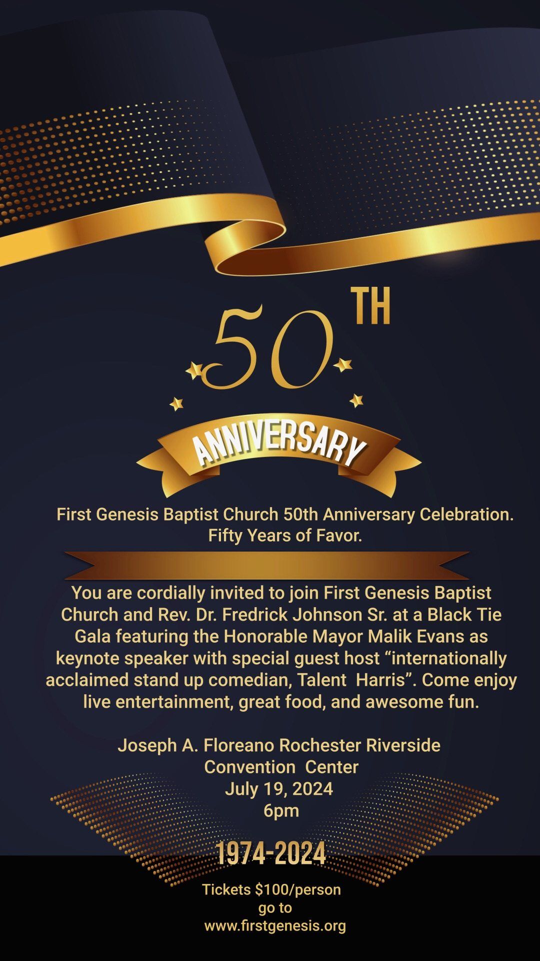 First Genesis Baptist Church 50th Anniversary Celebration Gala