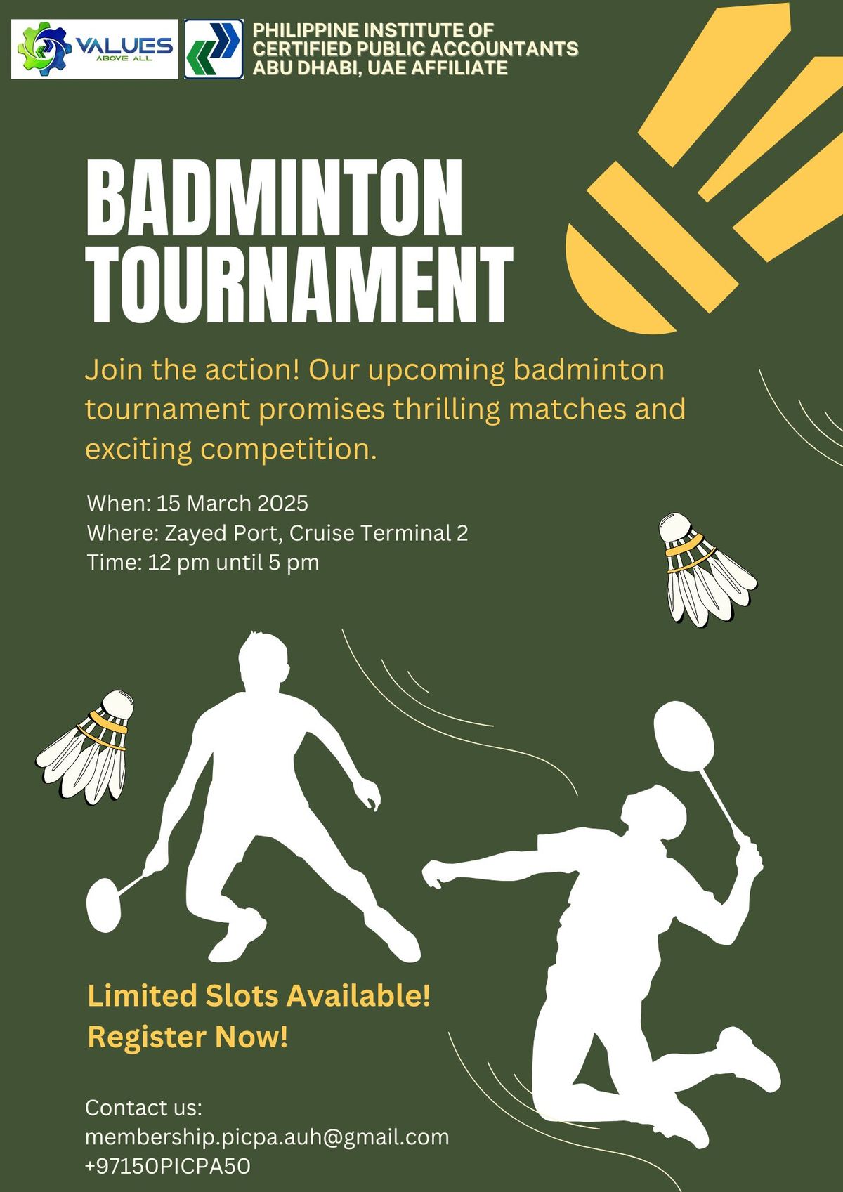 PICPA Abu Dhabi Badminton Tournament