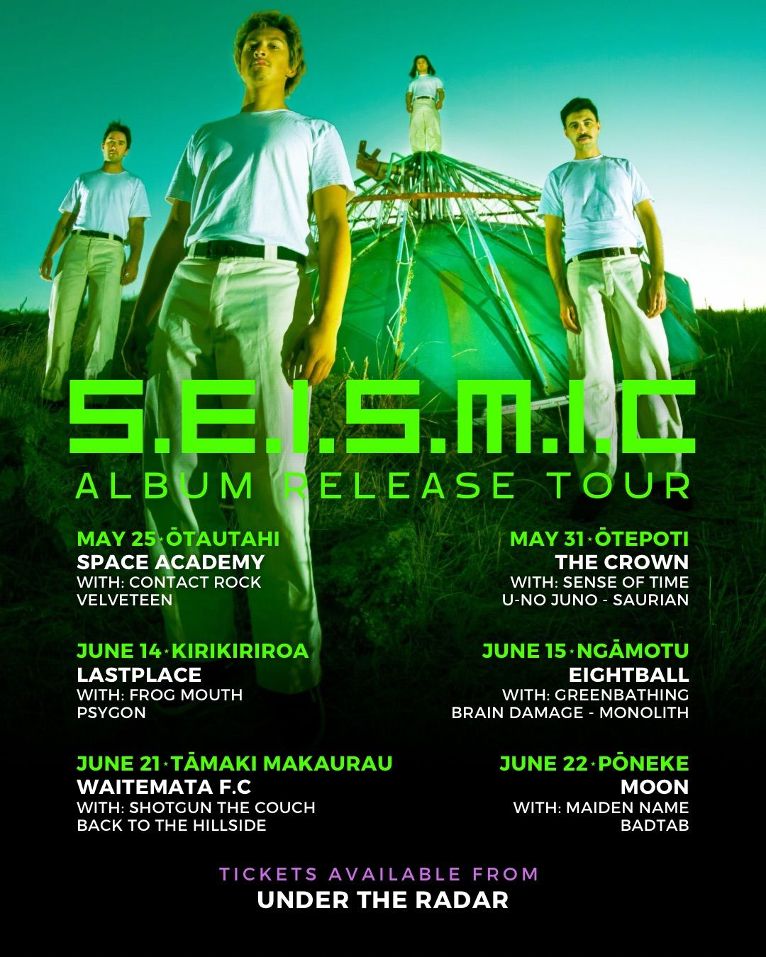 S.E.I.S.M.I.C Album Release Tour - Eight Ball (New Plymouth)