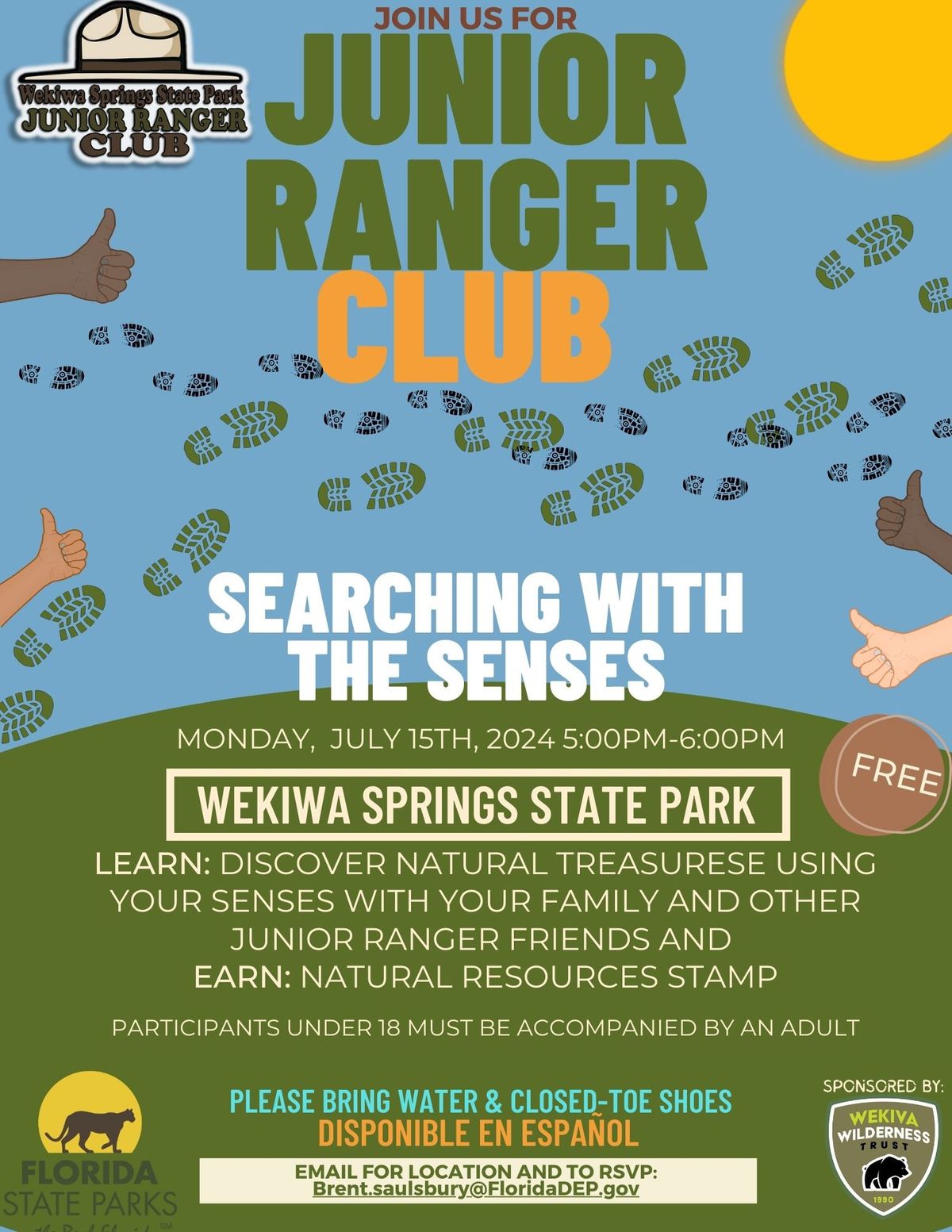 Wekiwa Springs State Park Junior Ranger Club