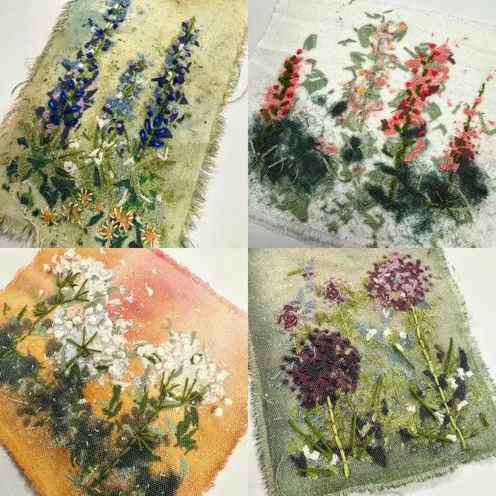 Emily Notman Embroidered Flower Garden Workshop